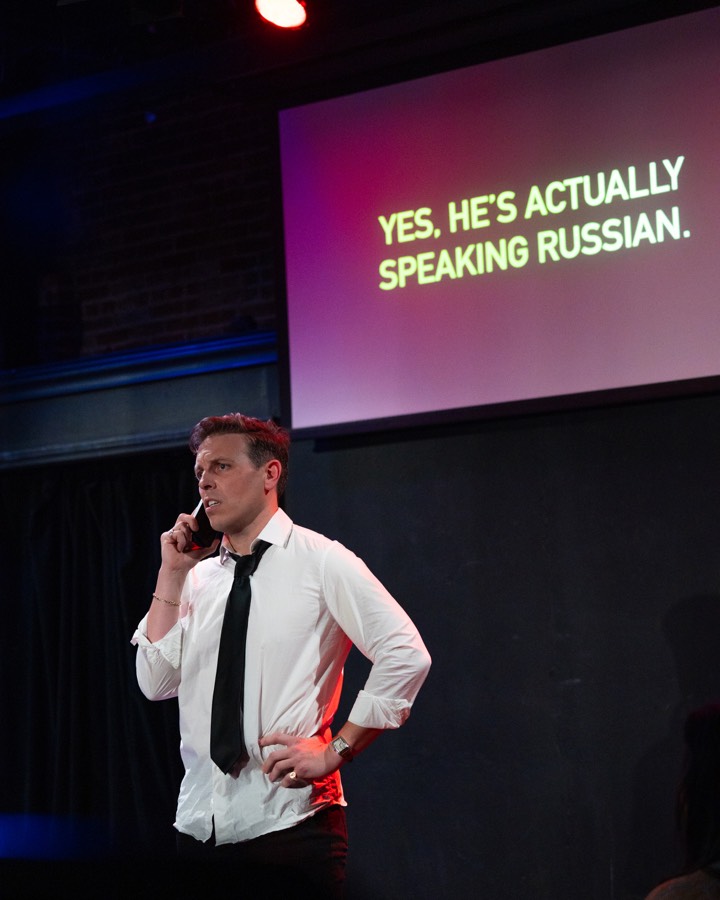 Production image from Heated Rivalry: The Musical Parody!
