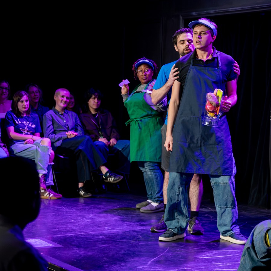 Production image from Heated Rivalry: The Musical Parody!